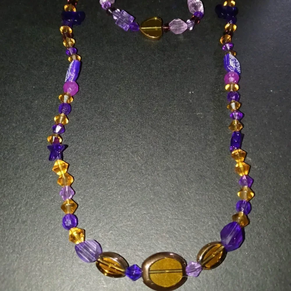 Handmade unique beaded necklace